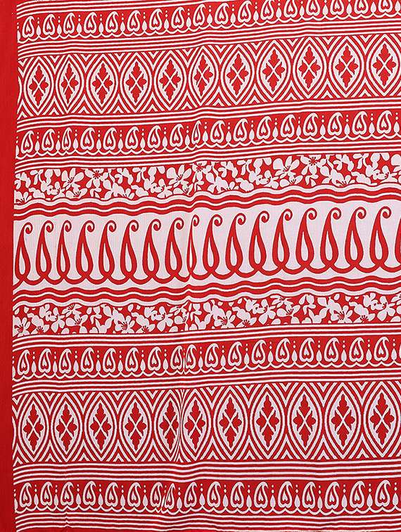 women printed casual wear saree with blouse - 22384719 -  Standard Image - 5