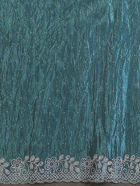 women solid with work embellished saree with blouse - 22384784 -  Standard Image - 5