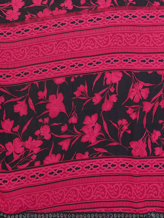 women printed casual wear saree with blouse - 22384824 -  Standard Image - 5