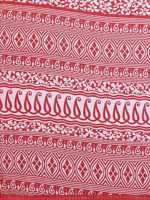 women printed casual wear saree with blouse - 22384827 -  Standard Image - 5