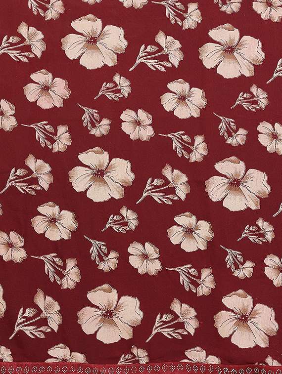 women printed casual wear saree with blouse - 22384831 -  Standard Image - 5