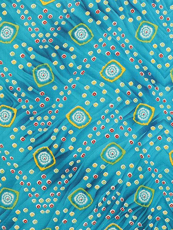 women printed casual wear saree with blouse - 22384913 -  Standard Image - 5