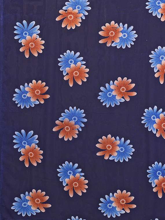 women printed casual wear saree with blouse - 22384932 -  Standard Image - 5