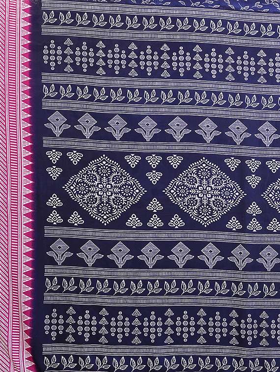 women printed casual wear saree with blouse - 22384952 -  Standard Image - 5