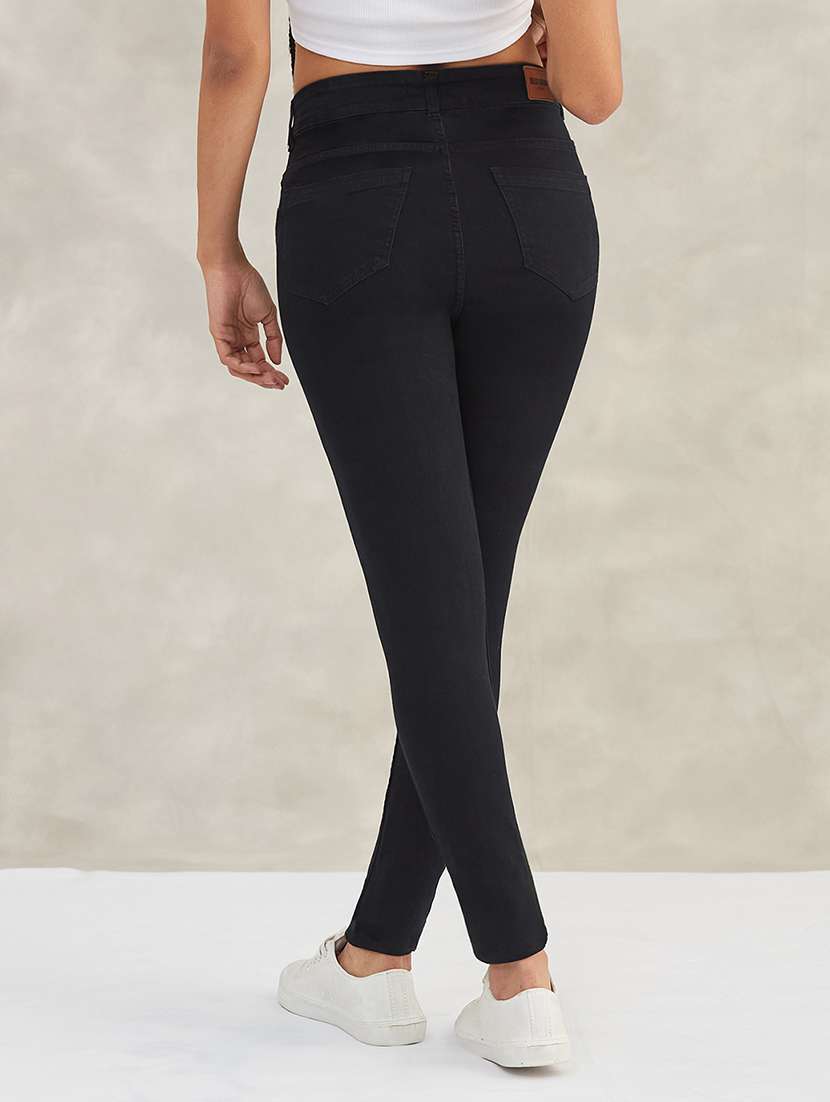 Women Solid High Rise Skinny Jeans - 22385207 -  Standard Image - 3