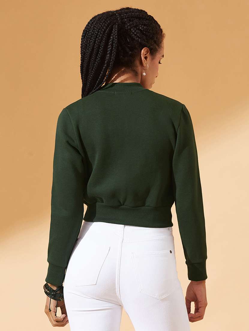 women solid long sleeve biker jacket - 22385246 -  Standard Image - 3