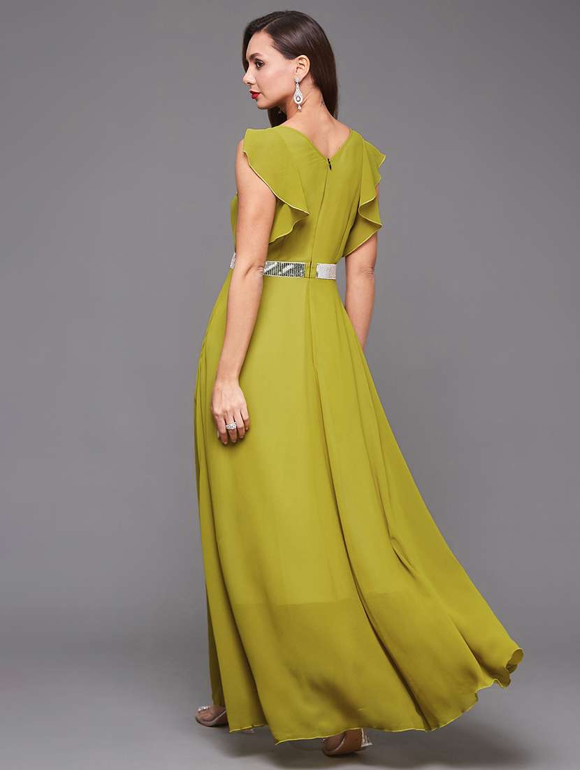 women emebllished cap sleeve fit & flare dress - 22385287 -  Standard Image - 3