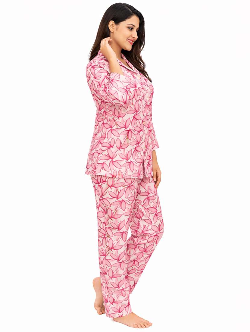 women printed shirt and trouser co-ord set - 22385552 -  Standard Image - 3