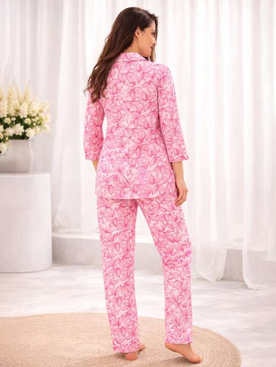 women printed shirt and trouser co-ord set - 22385552 -  Standard Image - 3