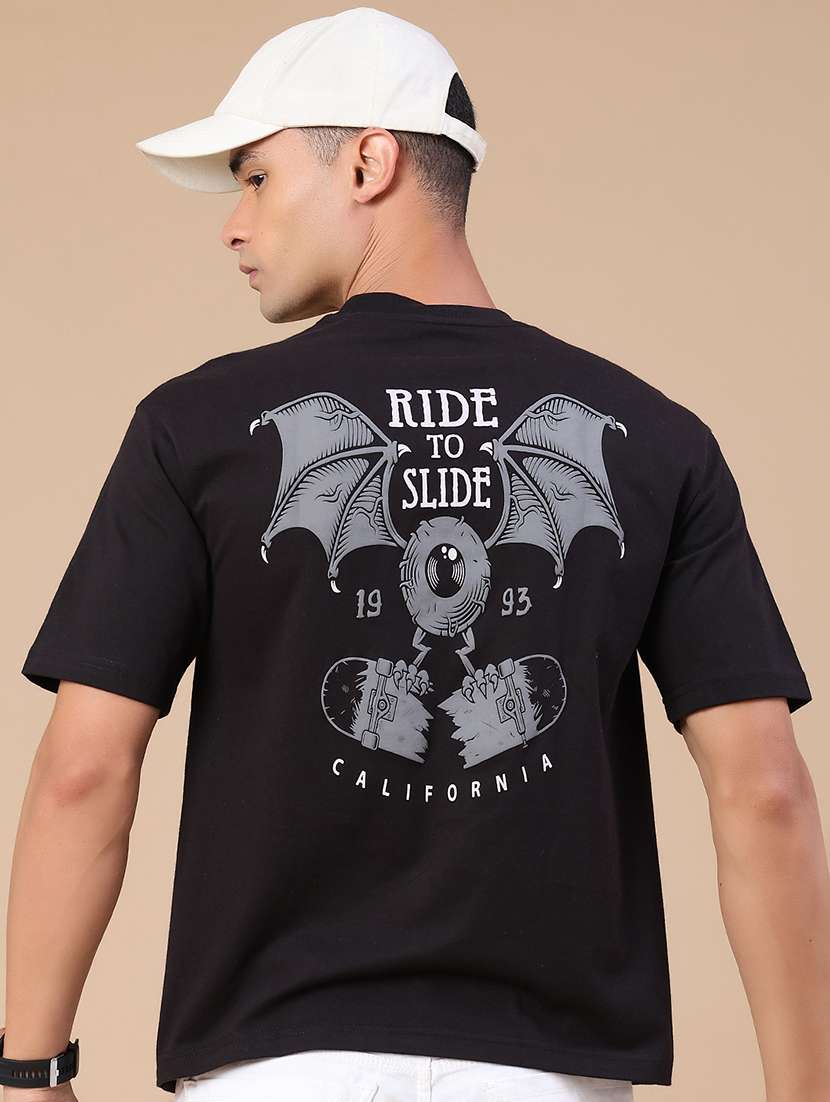men printed short sleeve regular fit t-shirt