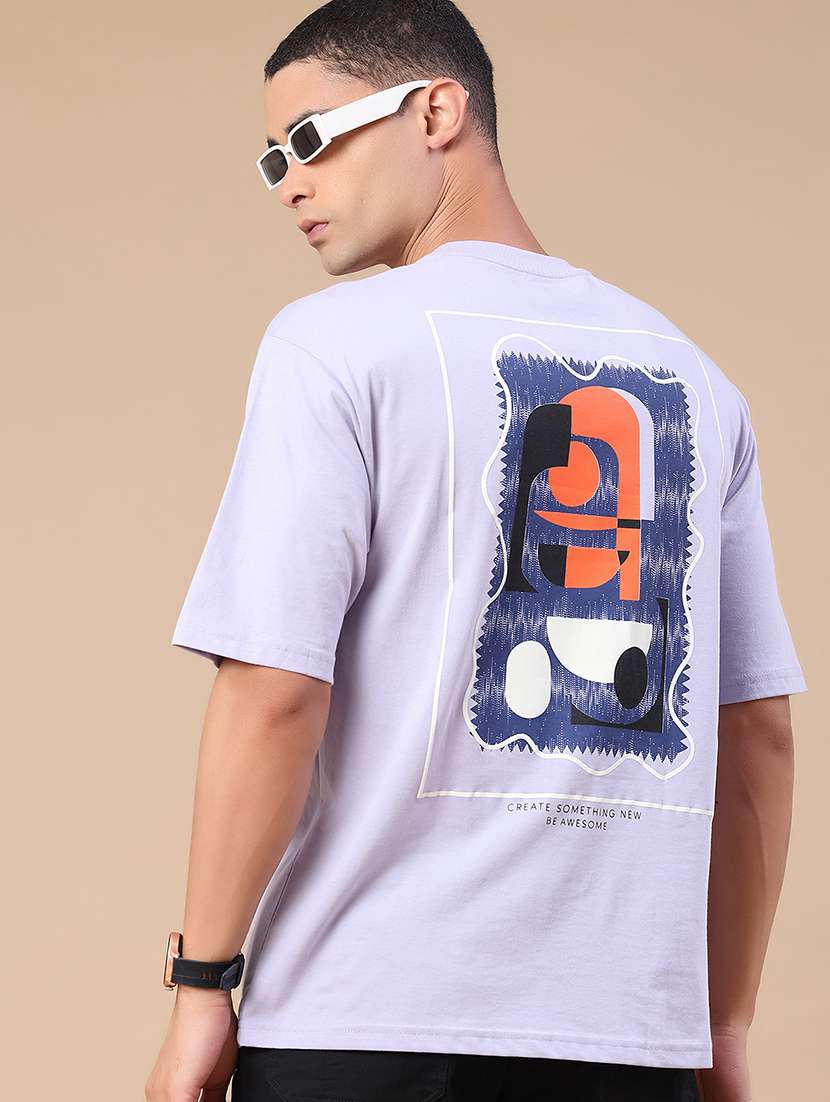 men printed short sleeve regular fit t-shirt