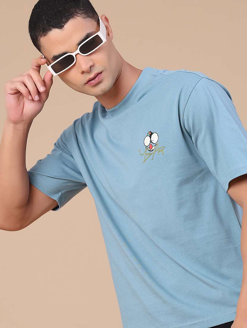 men printed short sleeve regular fit t-shirt