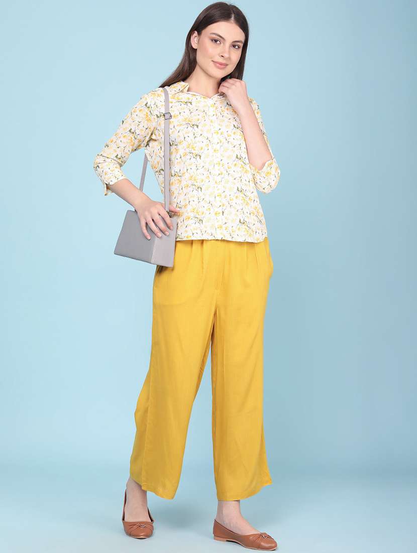women printed three quarter sleeves regular shirt - 22386415 -  Standard Image - 5