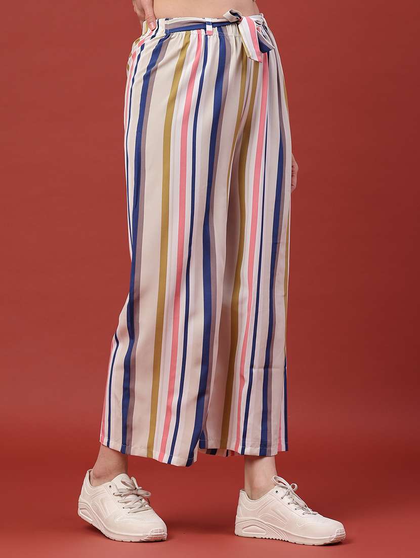 women printed mid rise relaxed fit culottes - 22386514 -  Standard Image - 3