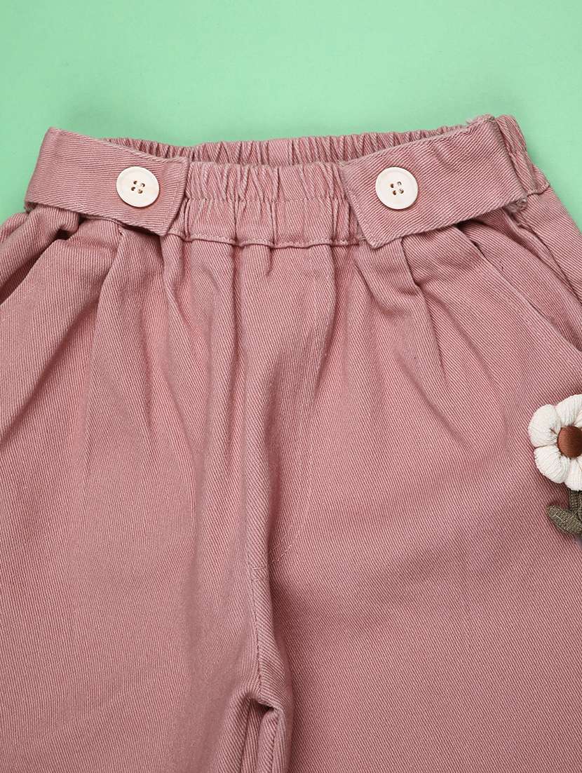 pink cotton casual trouser - 22386607 -  Standard Image - 3