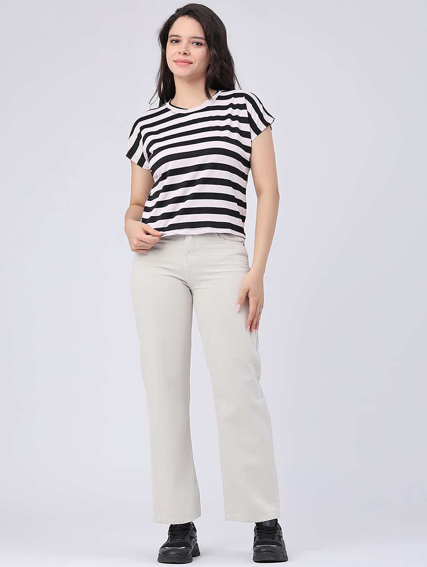 women printed round neck top - 22386635 -  Standard Image - 5