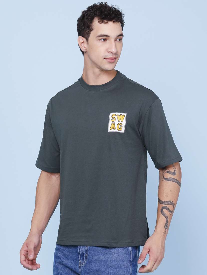 Men Printed Short Sleeve Loose Fit T-shirt - 22386638 -  Standard Image - 3