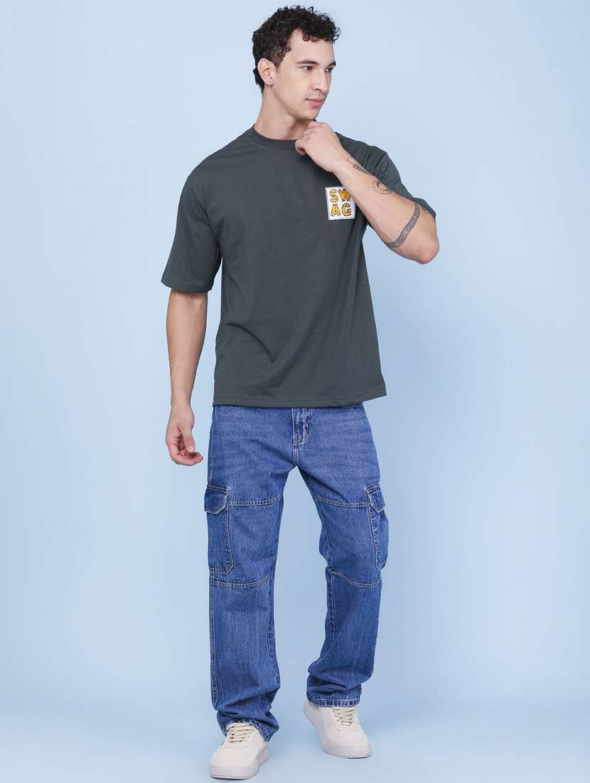 Men Printed Short Sleeve Loose Fit T-shirt - 22386638 -  Standard Image - 5
