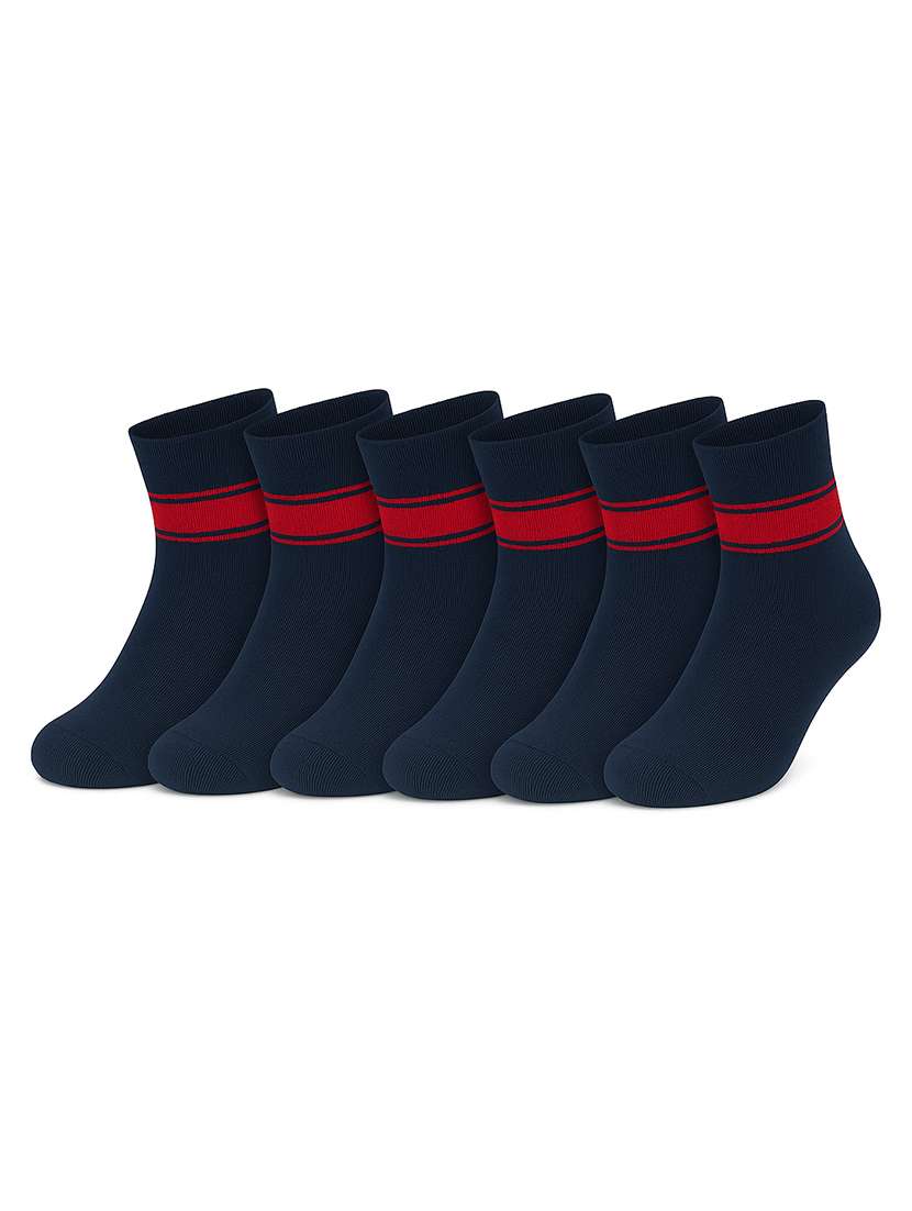 boys pack of 6 ankle length sock