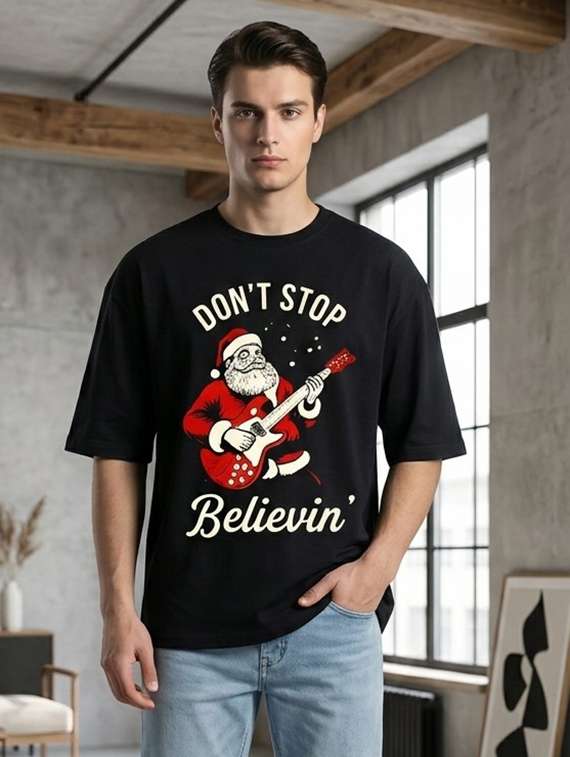 men printed short sleeve oversized t-shirt