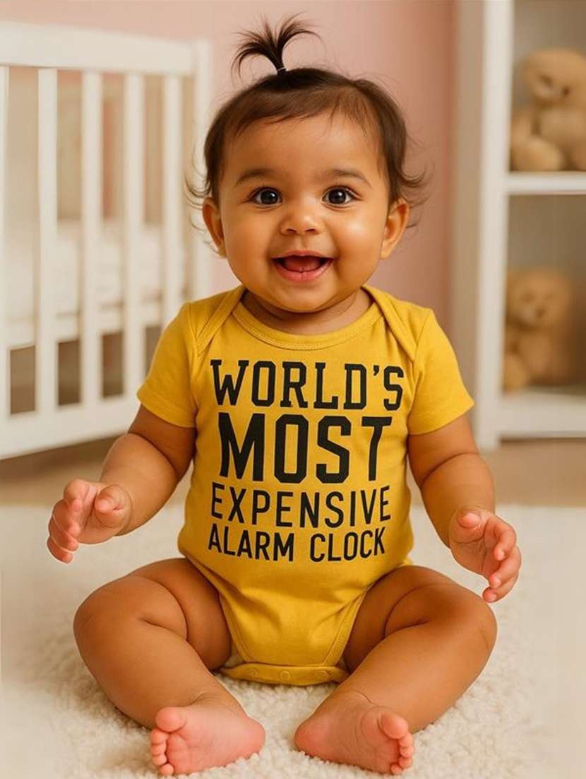 kids printed short sleeve onesies 