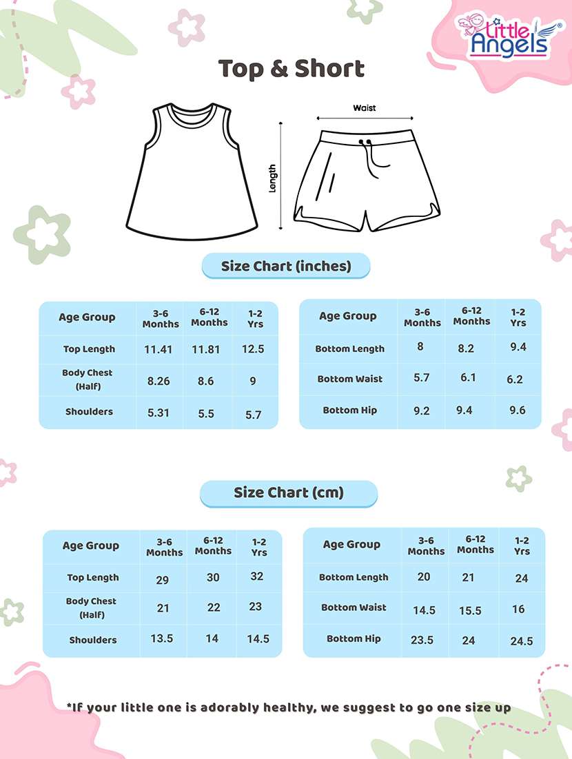 girls printed sleeveless shorts set - 22387196 -  Standard Image - 3