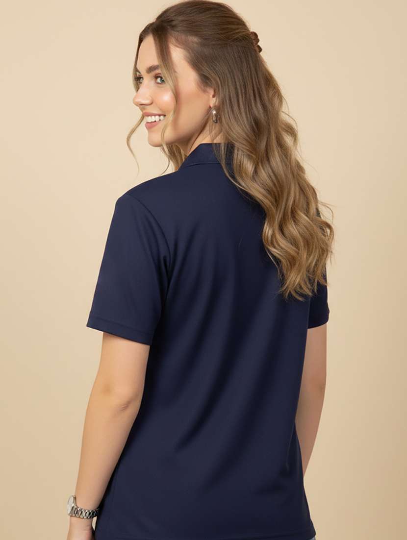 women short sleeve oversized polo t-shirt - 22387246 -  Standard Image - 3