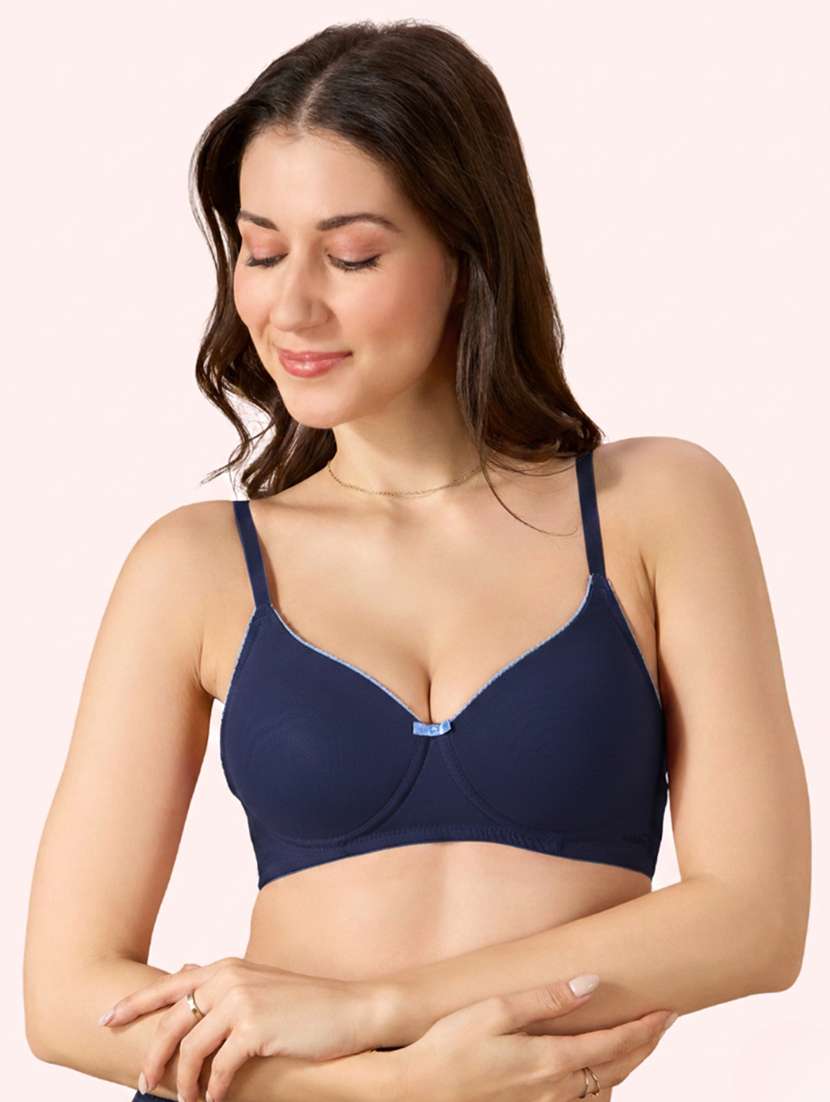 women solid lightly padded t-shirt bra