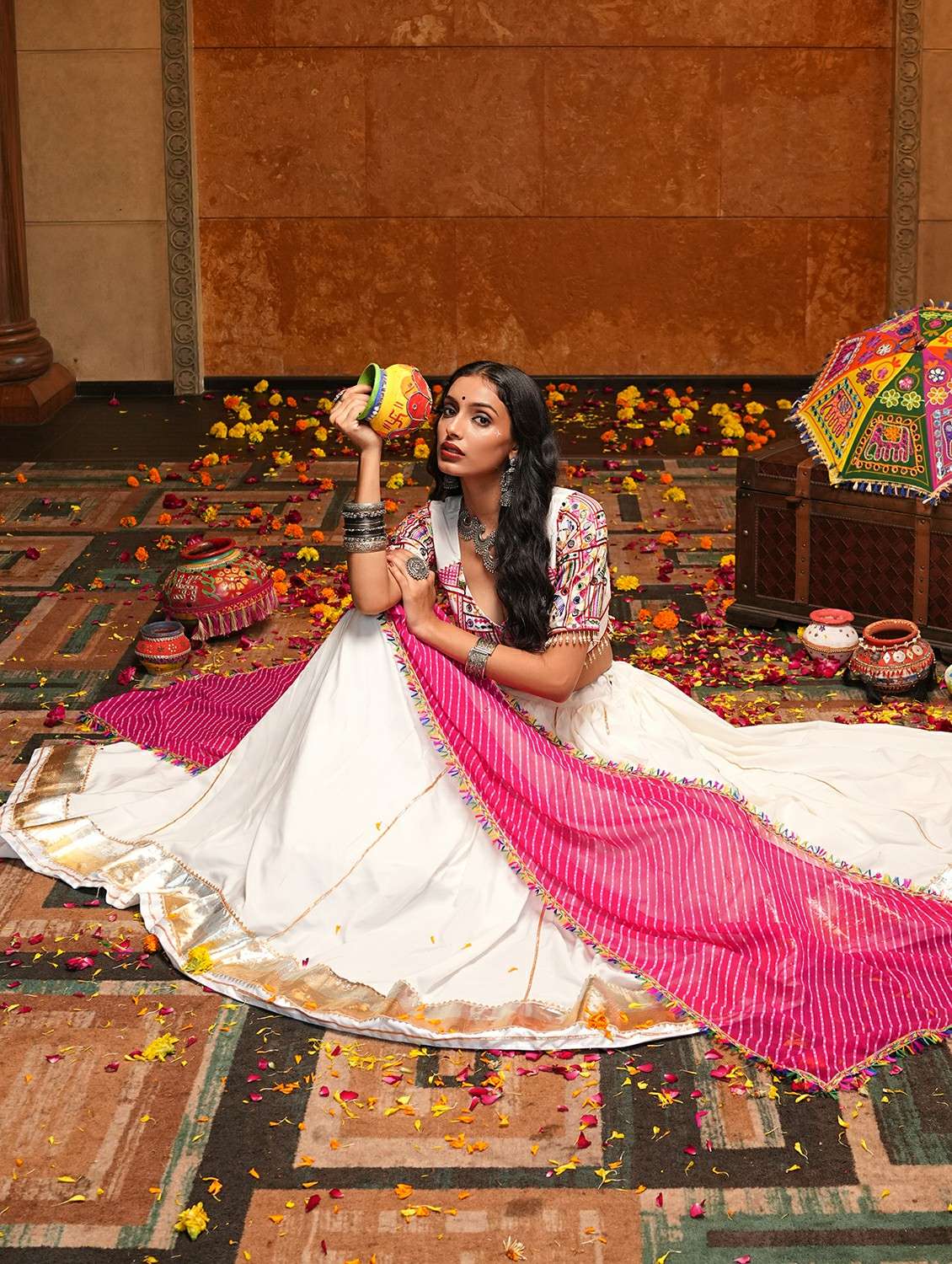 women solid flared semi-stitched lehenga - 22389706 -  Standard Image - 3