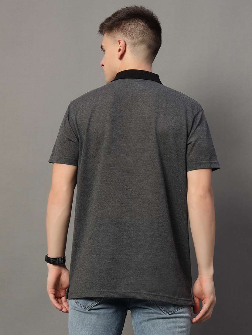 men color block short sleeve regular fit polo t-shirt - 22389851 -  Standard Image - 3