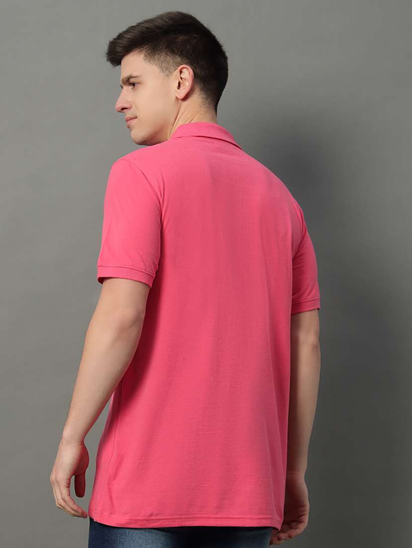 men solid short sleeve regular fit polo t-shirt - 22389913 -  Standard Image - 3