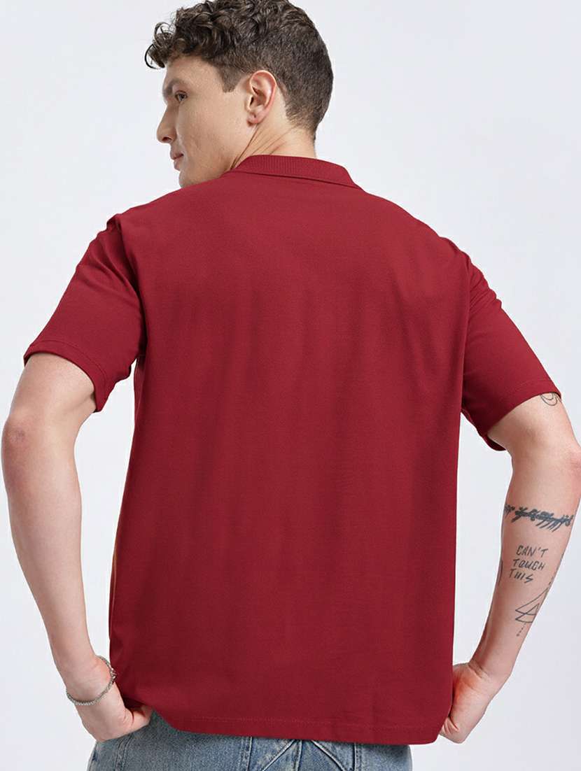 men solid short sleeve regular fit polo t-shirt - 22390035 -  Standard Image - 3