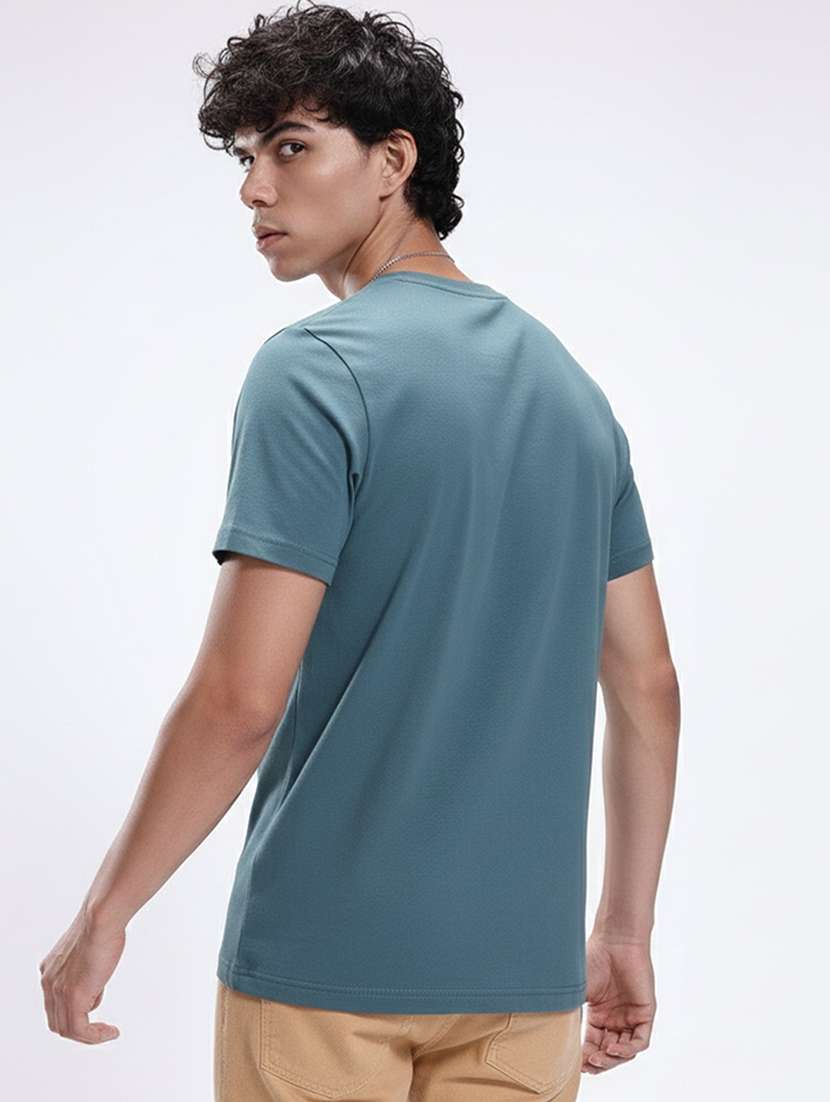 men solid short sleeve regular fit t-shirt - 22390065 -  Standard Image - 3