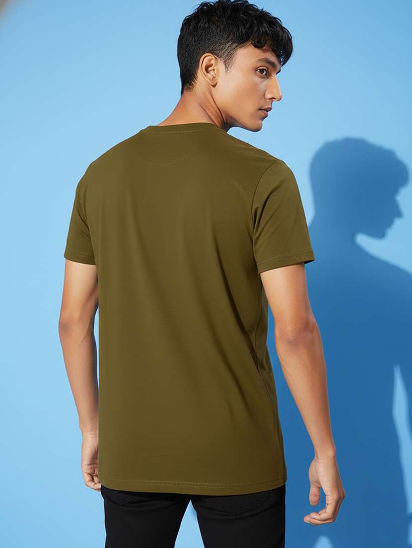 men solid short sleeve regular fit t-shirt - 22390066 -  Standard Image - 3