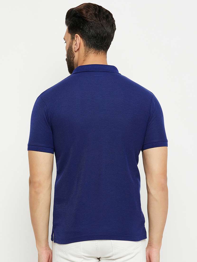 men solid short sleeve regular fit polo t-shirt - 22390067 -  Standard Image - 3