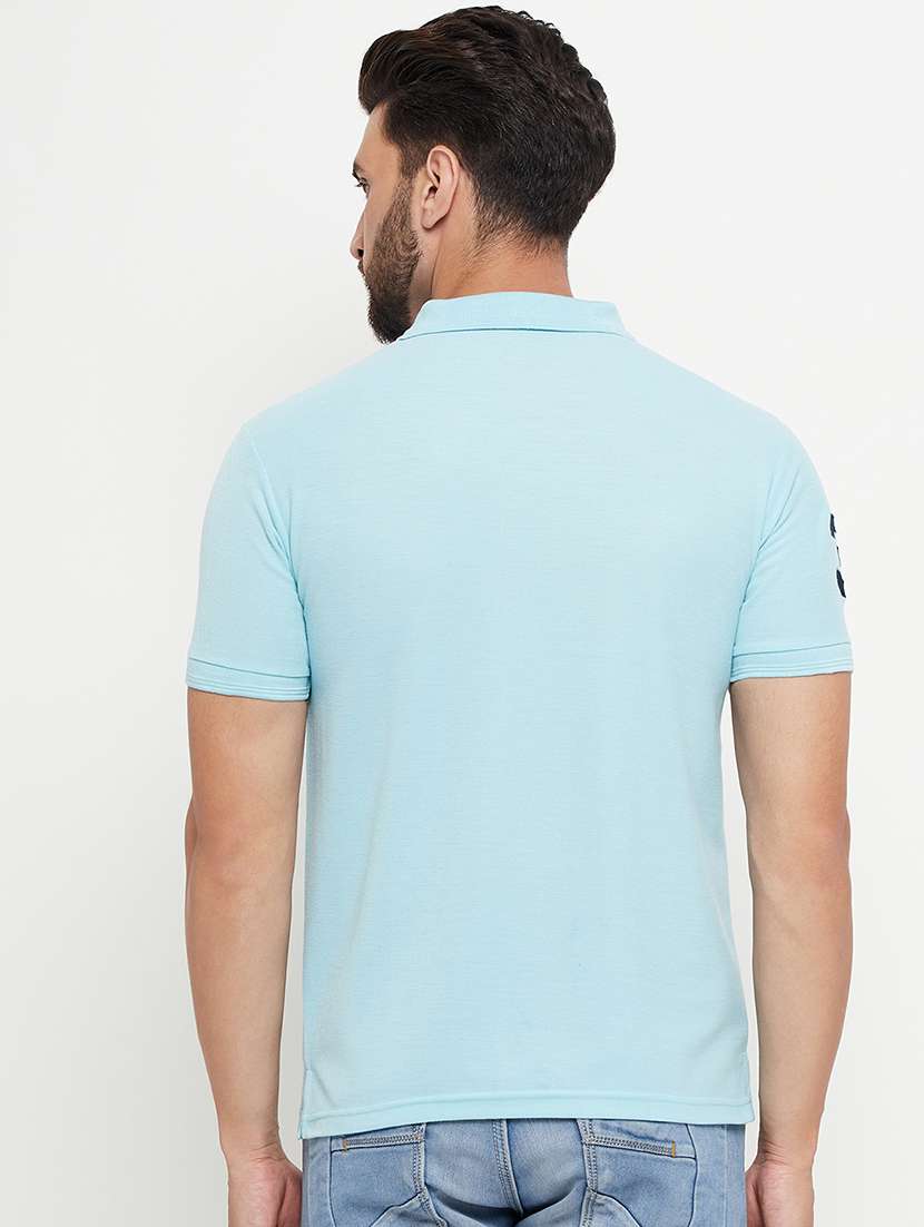 men solid short sleeve slim fit polo t-shirt - 22390074 -  Standard Image - 3