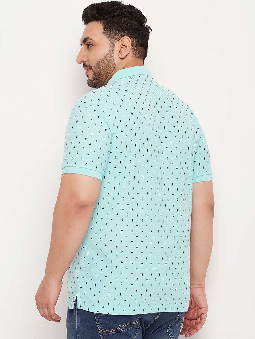 men printed short sleeve regular fit polo t-shirt - 22390081 -  Standard Image - 3