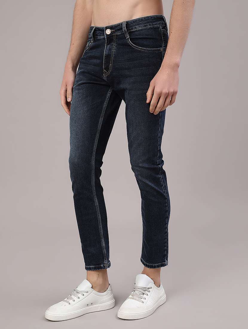 men washed mid rise skinny fit jeans - 22391029 -  Standard Image - 3