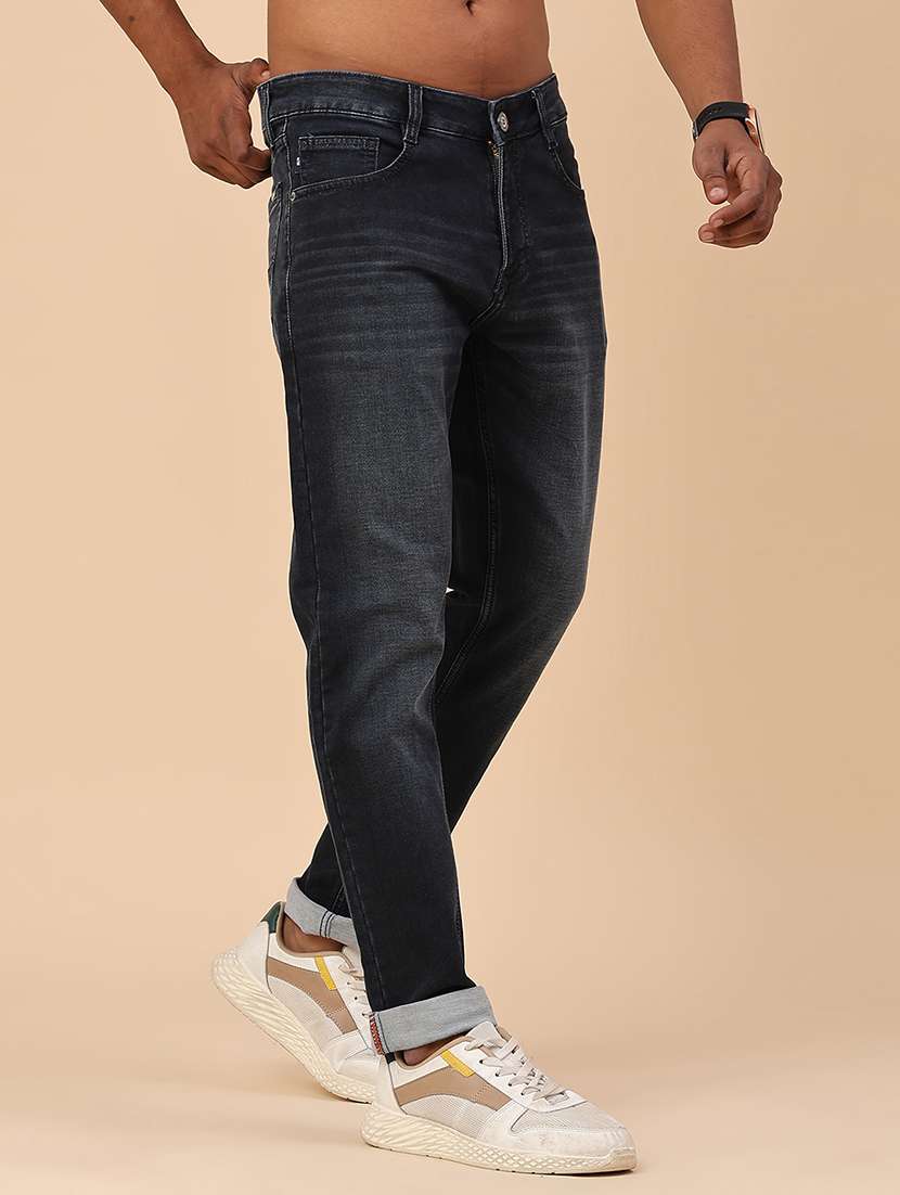 Men Washed Mid Rise Slim Fit Jeans - 22391032 -  Standard Image - 3
