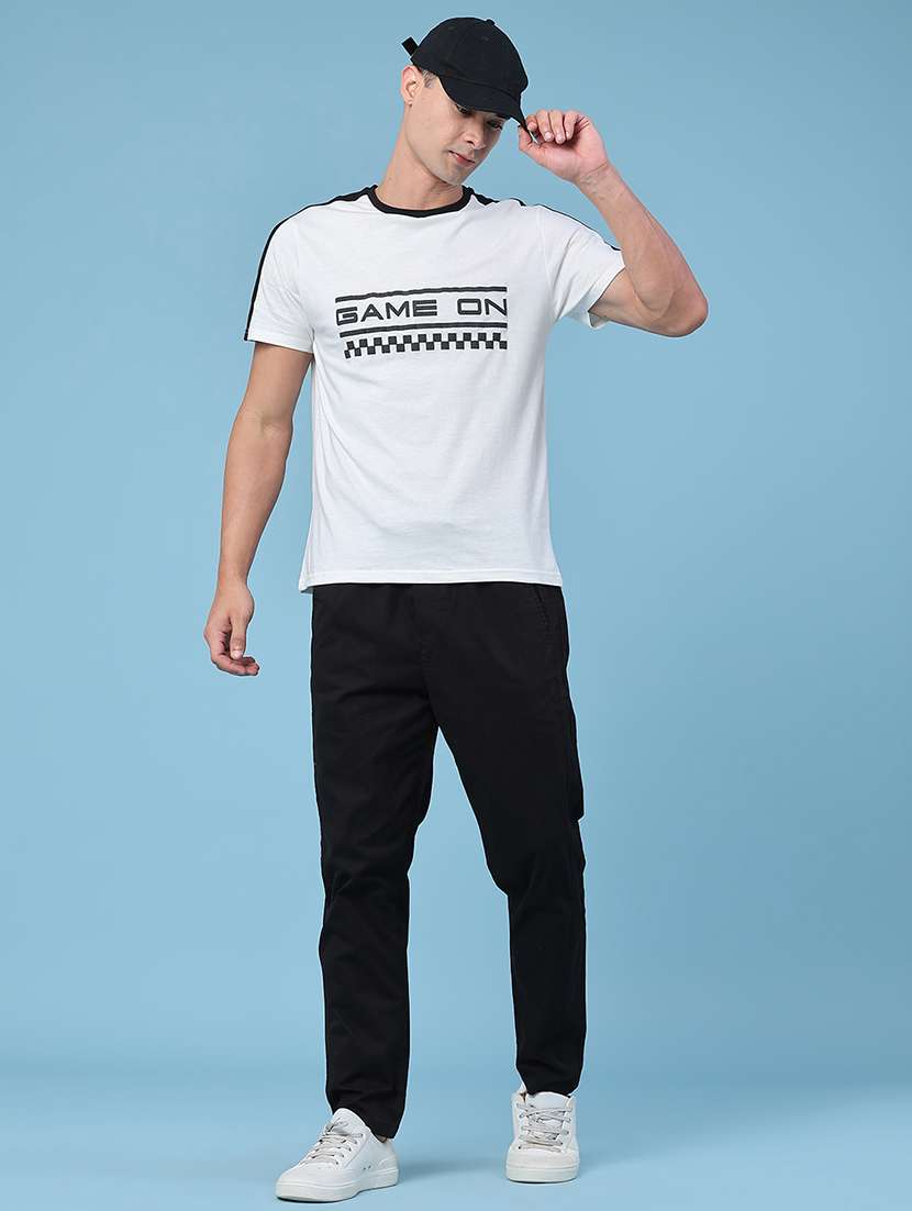 men solid mid rise regular fit trackpant - 22391057 -  Standard Image - 5