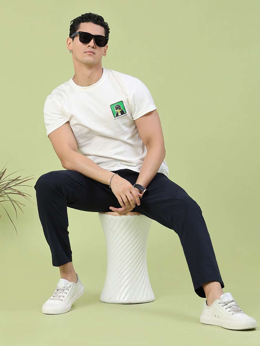 men solid mid rise flat front trouser - 22391061 -  Standard Image - 5