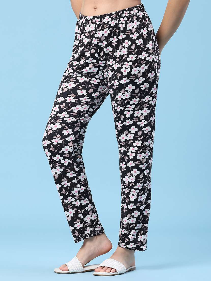 women floral printed mid rise pajama - 22391200 -  Standard Image - 3