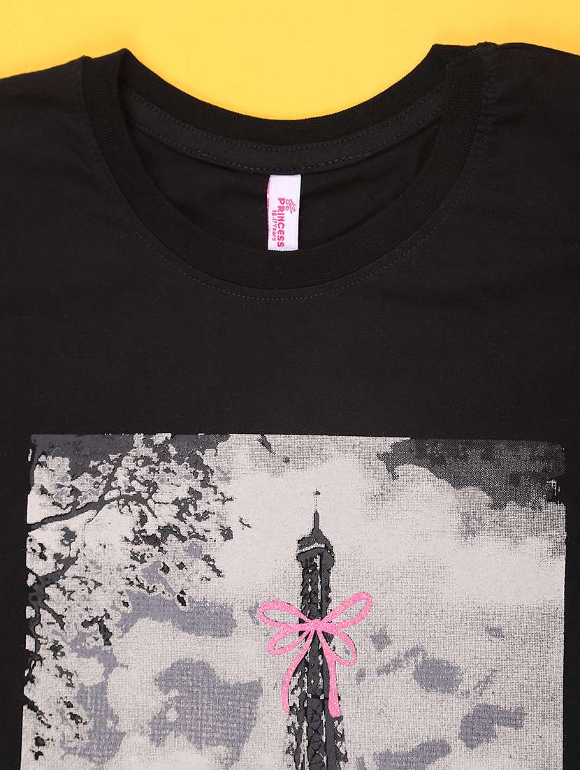 girls printed round neck short sleeves tee - 22391242 -  Standard Image - 3