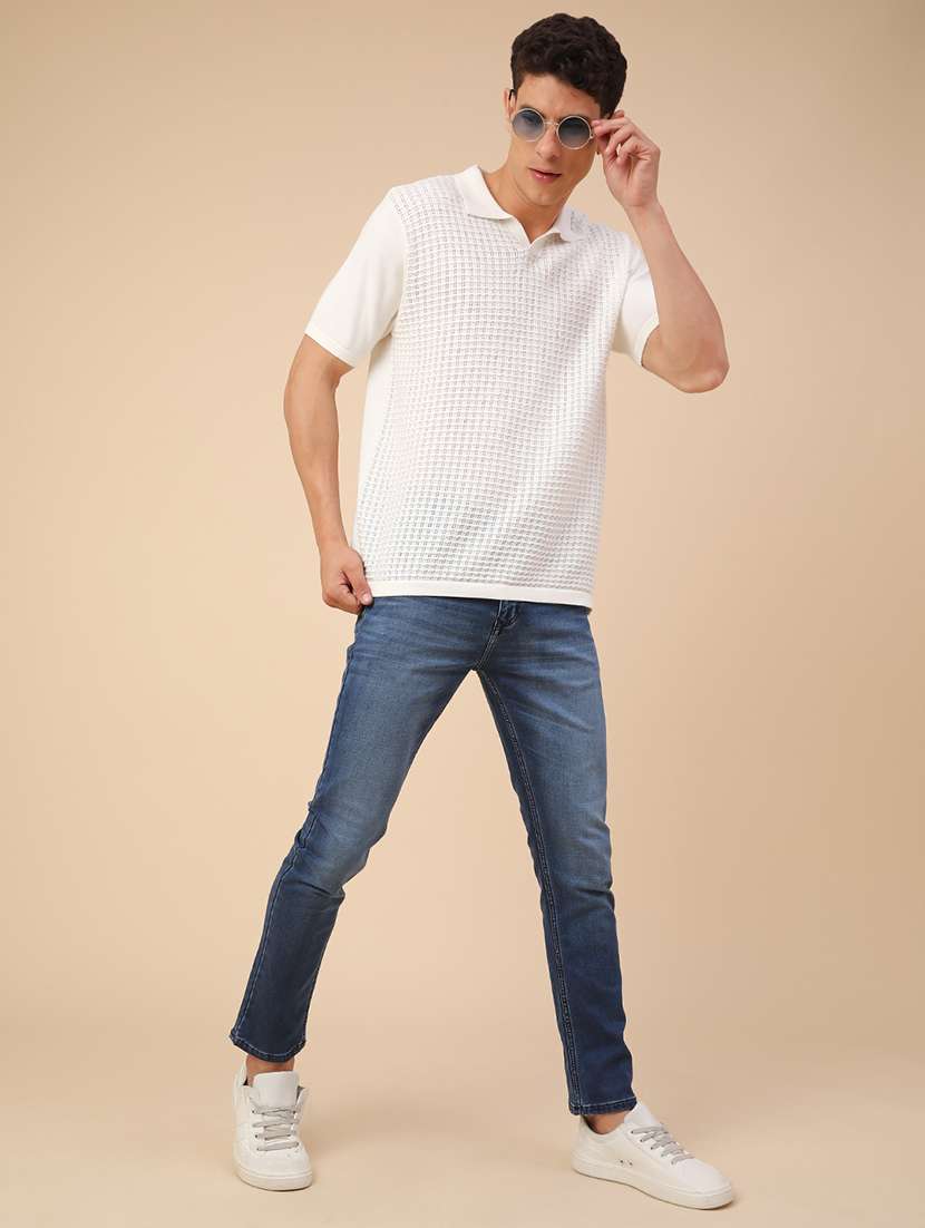 men washed mid rise slim fit jeans - 22391262 -  Standard Image - 5
