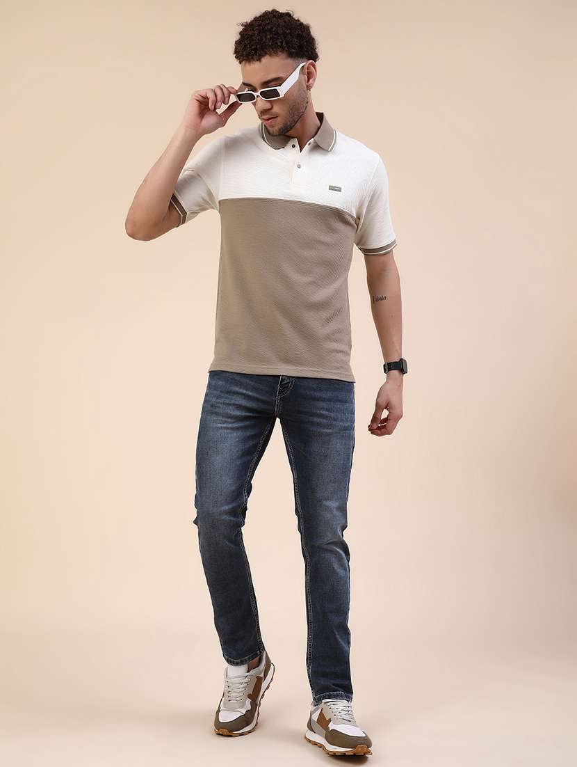 men washed mid rise tapered jeans - 22391272 -  Standard Image - 5