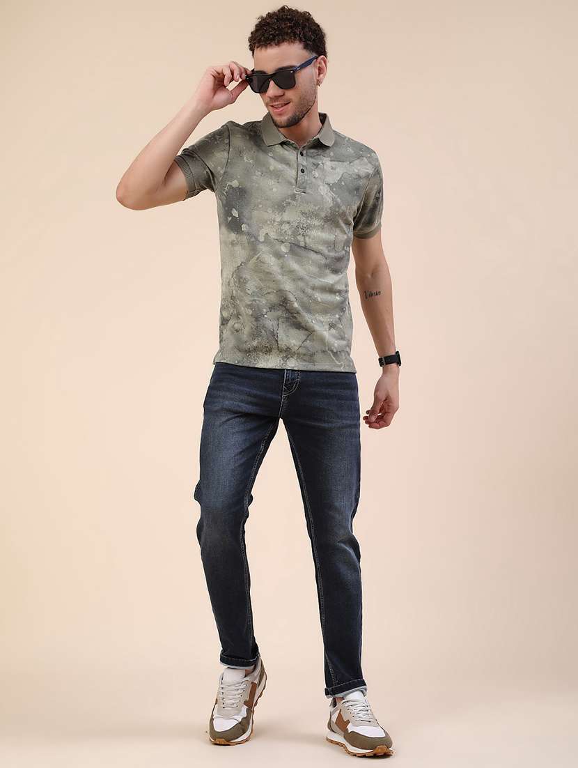 men washed mid rise slim fit jeans - 22391273 -  Standard Image - 5