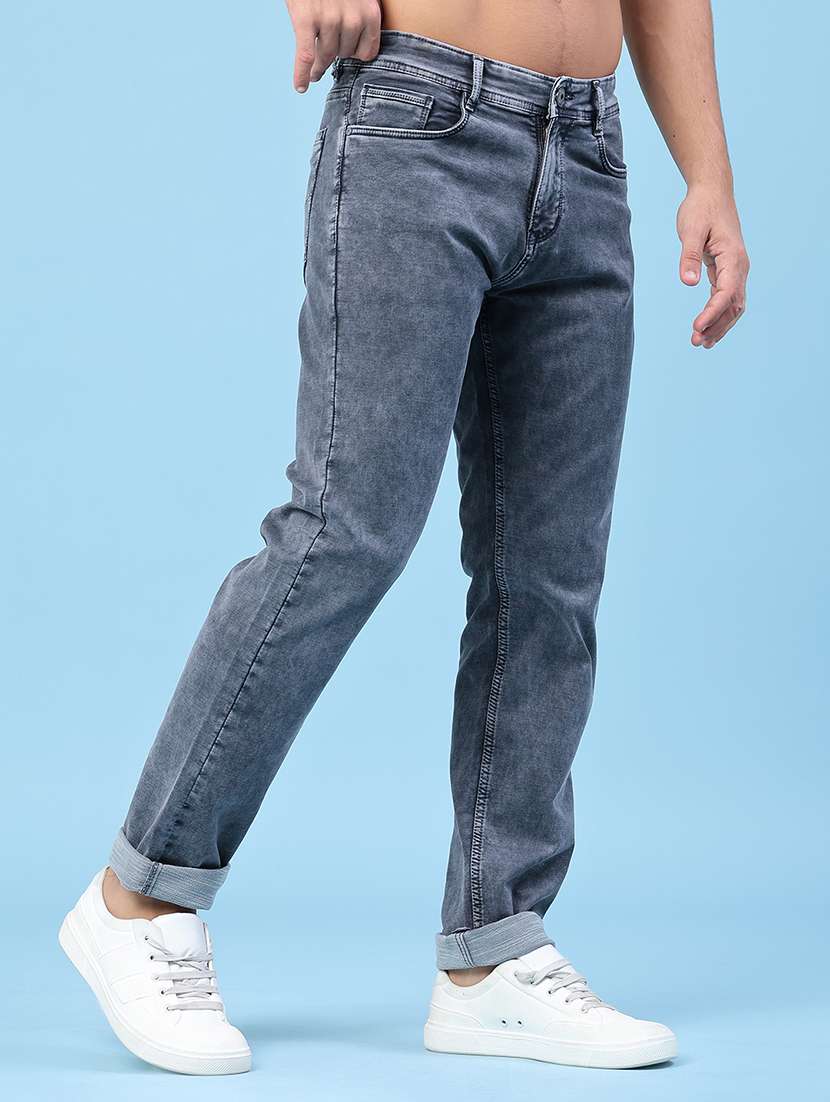 Men Washed Mid Rise Slim Fit Jeans - 22391274 -  Standard Image - 3