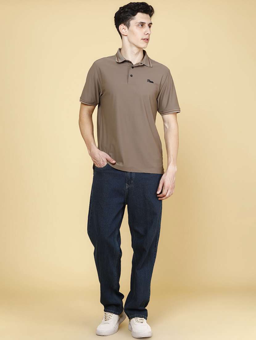 men solid short sleeves polo t-shirt - 22391287 -  Standard Image - 5