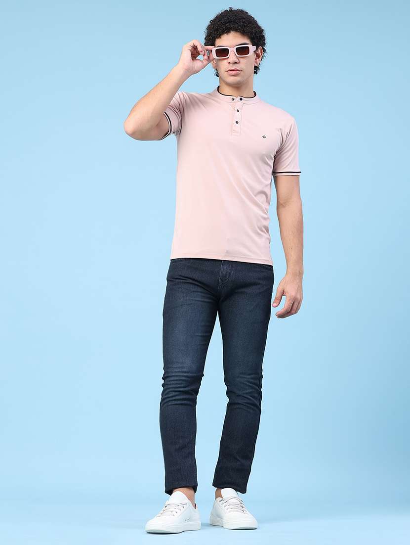 men solid short sleeve slim fit t-shirt - 22391307 -  Standard Image - 5