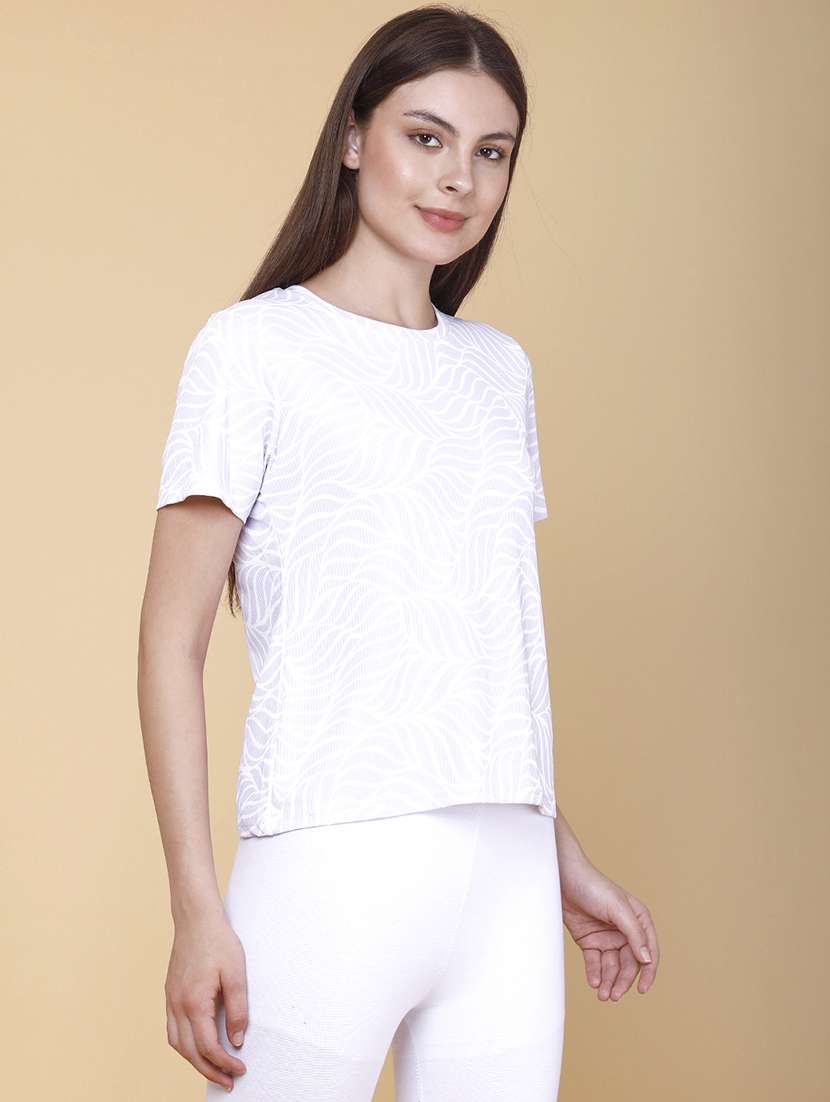 women printed round neck short sleeves t-shirt - 22391378 -  Standard Image - 3